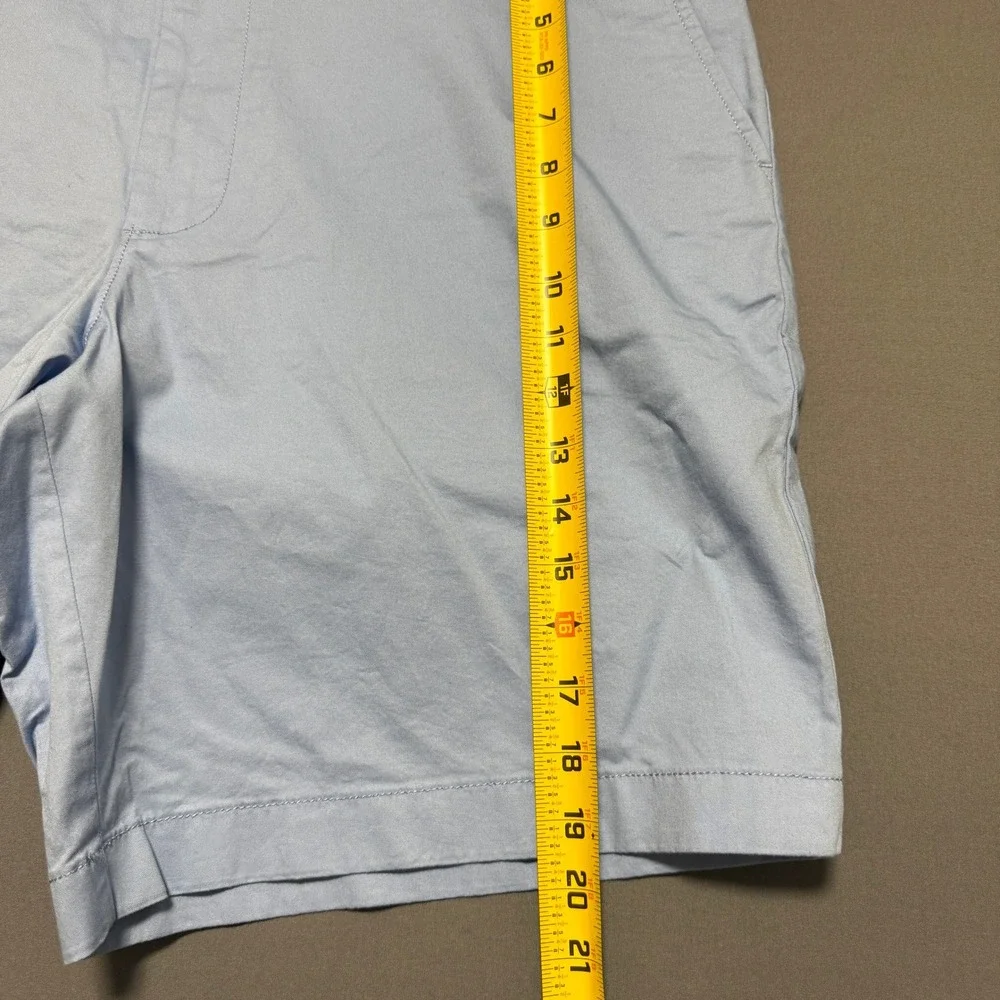 J. Crew Chino Shorts Mens 38 Light Blue Cotton Preppy Classic Nautical Summer